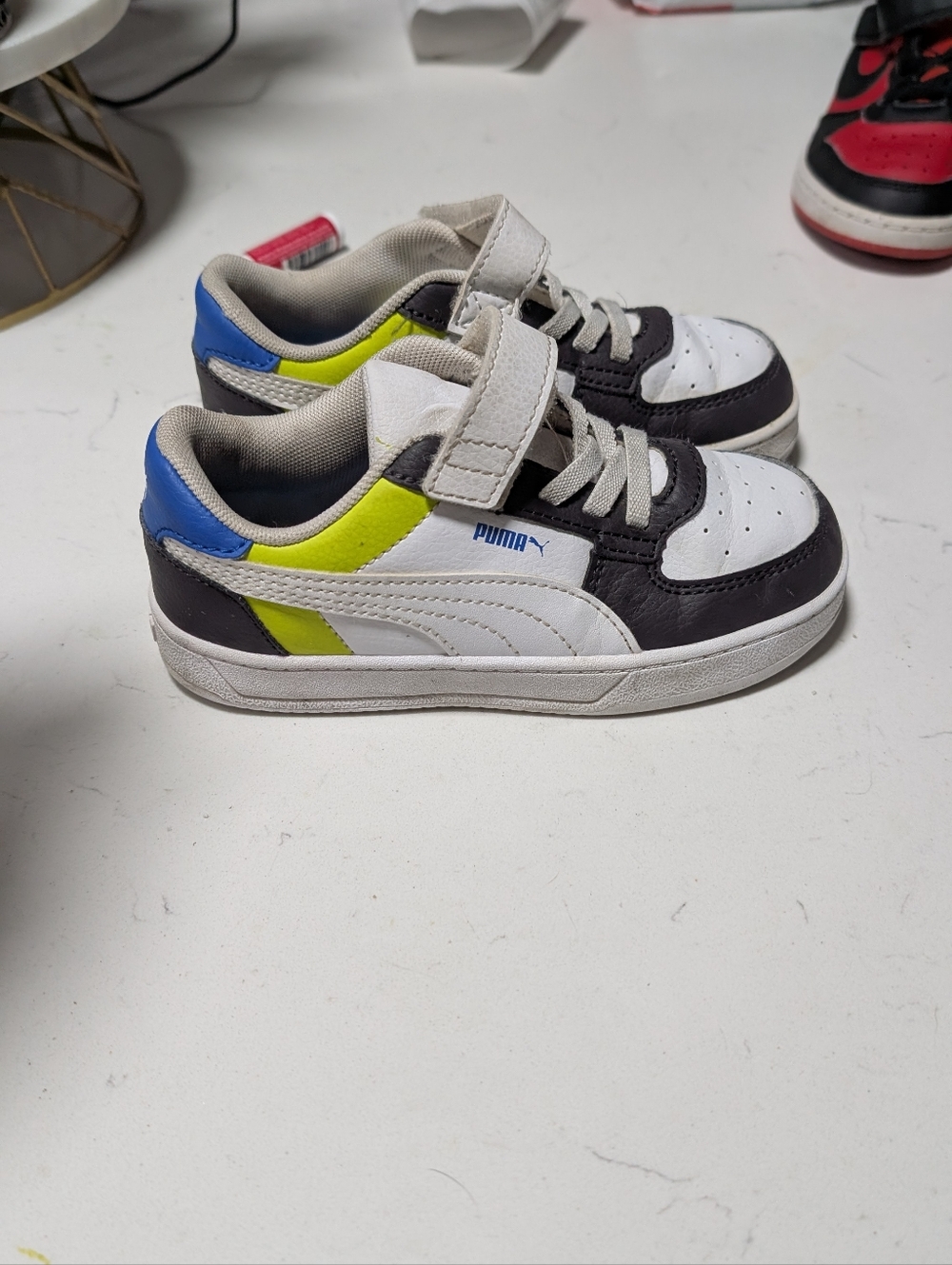 Puma Kids Black and White Sneakers